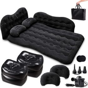 Bed for Car Inflatable Car Air Mattress Camping Bed Back Seat Mattress ‚Äì Portable Travel Bed with Pillows