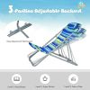 Portable Beach Chair Set of 2 with Headrest