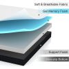 Folding Mattress, 3 inch Tri-fold Memory Foam Mattress Topper with Washable Cover, Foldable Mattress Topper for Camping,