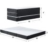 Folding Mattress, 3 inch Tri-fold Memory Foam Mattress Topper with Washable Cover, Foldable Mattress Topper for Camping,