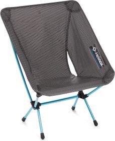 Helinox Chair Zero Ultralight Compact Camping Chair for Relaxing, Foldable, Aluminum, Grey (Color: Black)