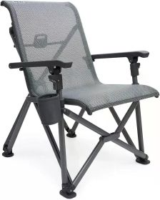 Trailhead Collapsible Camp Chair, Navy chaisse de camping folding chairs (Color: Charcoal)