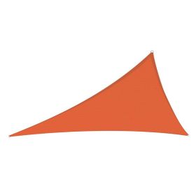 28' x 28' x 28' Triangle Sun Shade Sail for Patio Garden Backyard (Color: Bright Orange, size: 28 x 28 x 28 ft)